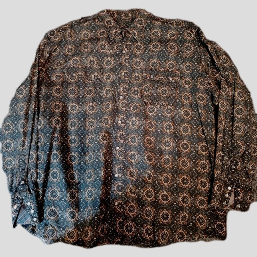 Roper 2XL Paisley Long Sleeve Button Down Men's Western Wear Shirt NICE